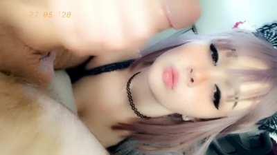 Would you cover my face in cum or would make me drink it? 💗 I’m extra horny today rip 🥺