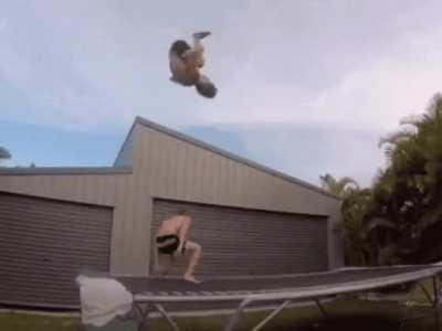 Quadruple front flip