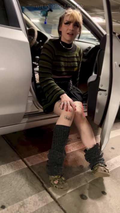 Pissing in the parking lot