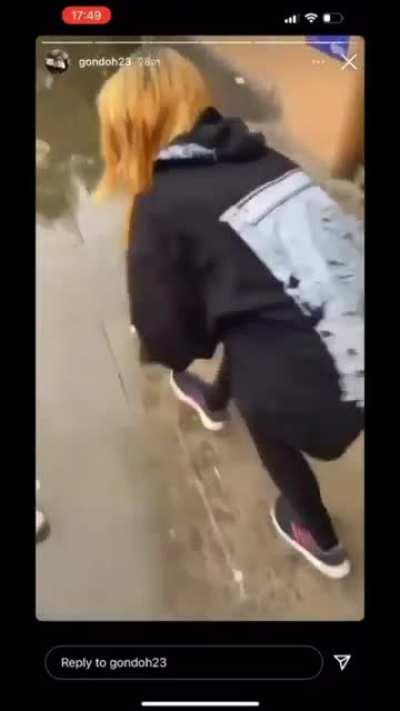 Man harassing mentally unstable woman