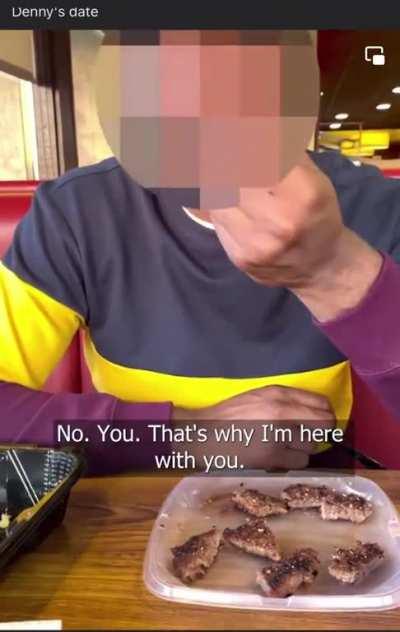 “i don’t pay for women if i can’t touch them” says it all what a weird guy.