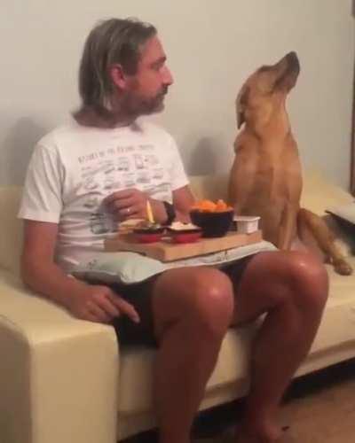 He wants it but too proud to ask ..