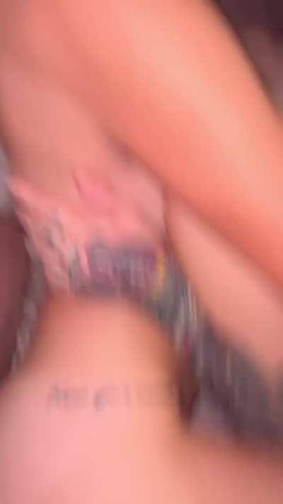 She sucks on my tits while her BF pipes me down