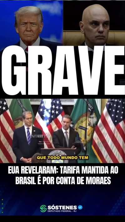 EUA especificaram oque se deve os 40% de tarifas para o Brasil: “Violação de direitos humanos”