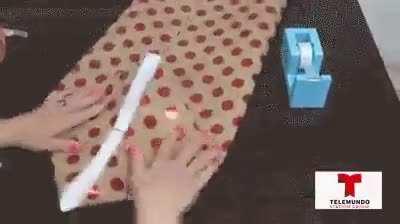 How to wrap a basketball or other odd shaped gifts