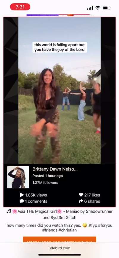 Does the joy come from thinking Jesus is going to beam you up to heaven?