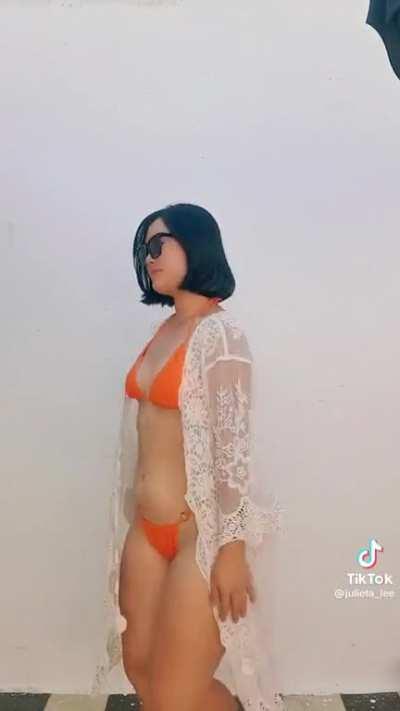 @julieta_lee bikini naranja