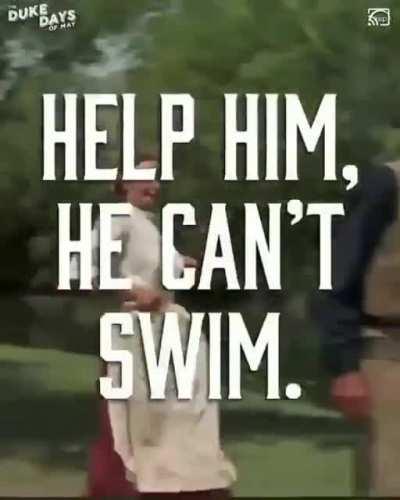 That’s how u learn to swim