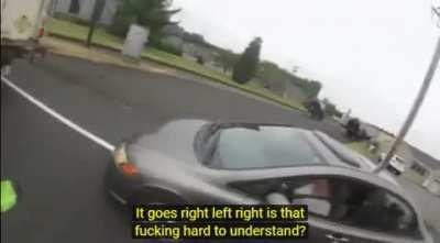 WCGW Running a biker off the road