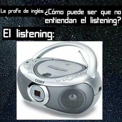 Eu no vino la vieja chota de inglés