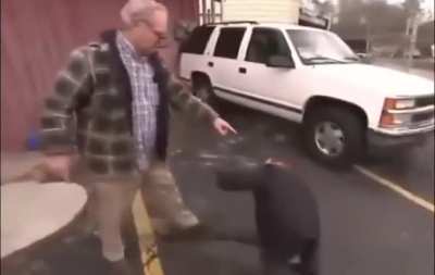 Old man wasn't having it