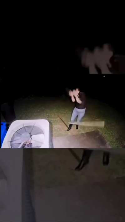 Kicking a wooden plank