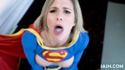 super woman doesn't like the taste but swallow anyway