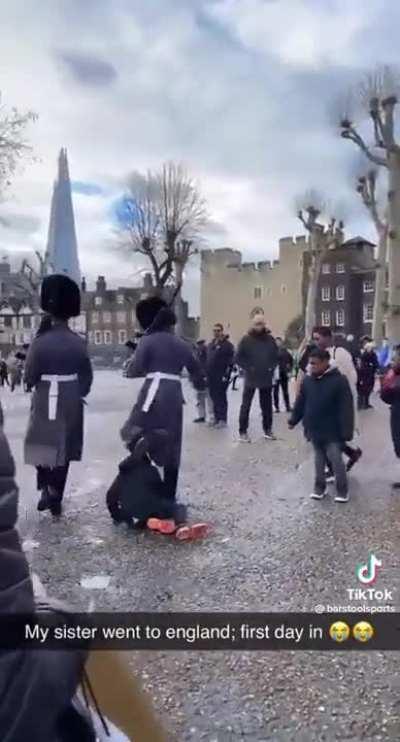 When the Queen's Guard says 