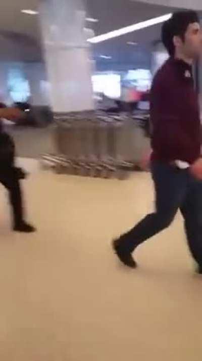 For not stopping at airport checking