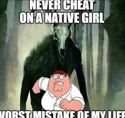 Peter encounters a wendigo
