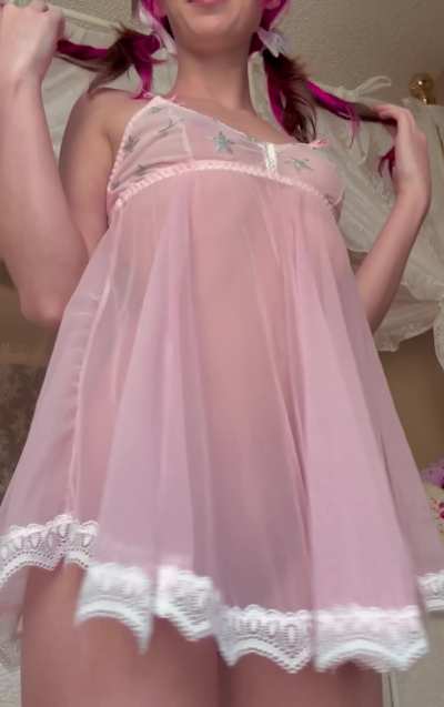 I love when daddy dresses me up like his dolly 🥰