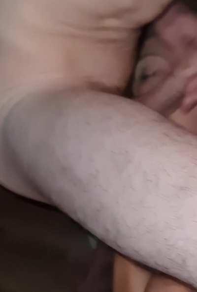 40yrold teacher and HOTWIFE.. sucking my husband's friends balls with a load already dripping from my chin..