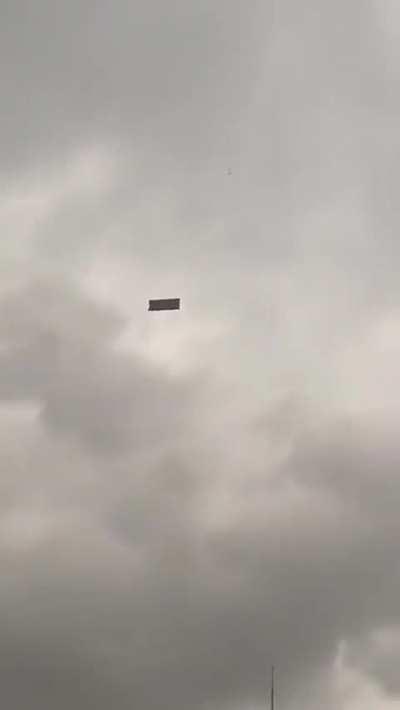 Aftershocks of the storm caused sofas to fly everywhere, this is one of them