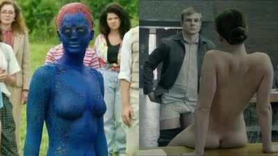 Jennifer Lawrence - Superhero Dressed vs Undressed