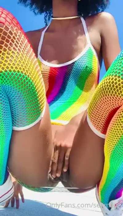 Hot ebony play on The Street😍 Link In Comment😍👇