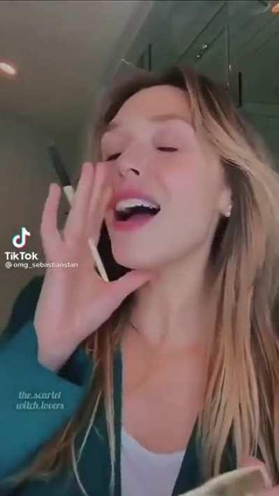 She knows how to be charming and sexy at the same time.