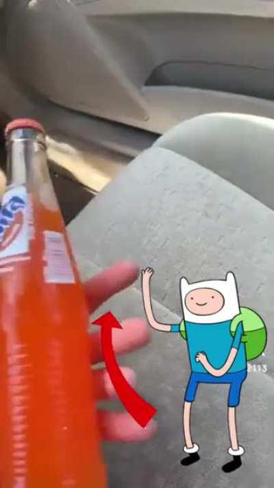 Finn drinking Fanta?????!!!