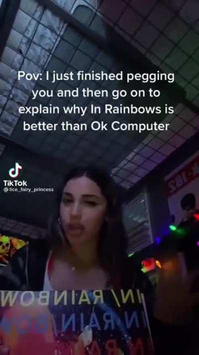 In Rainbows GF, pegging BF 😤