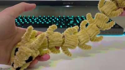 Made a bone serpent out of pipe cleaners