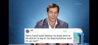 Henry Cavill.........suddenly.