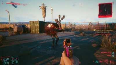 Everyone's talking about Panam's bum, but look how durable her elbow is, such a strong woman!