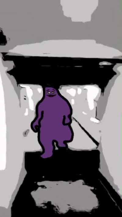 Trying New Grimace Shake Be Like