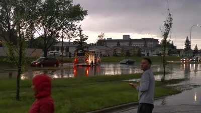 Flooded Road 32nd Ave NE June 13 2020