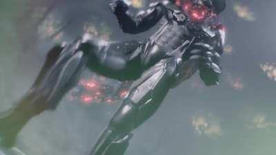 Raiden after brutally murdering a soldier that was a good and caring father of 3 (It's okay, he was an adult and choose that path)