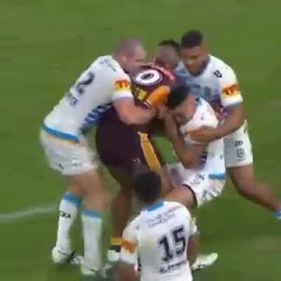 Rugby league tackle method