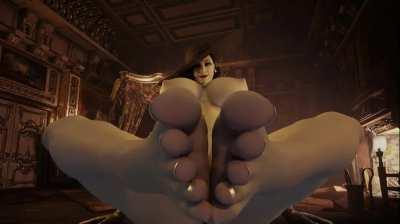 Alcina Dimitrescu foot fetish (Gamingarzia)