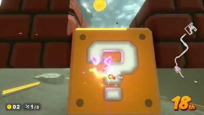 Tip: hit the blocks from the front. I've gotten up to five coins like this.