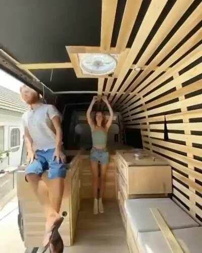 This man built a customised van for Quarantine.