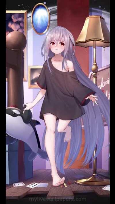 Skadi stepped on a lego