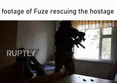 the terrorists can't threat us with the hostage if there's no hostage