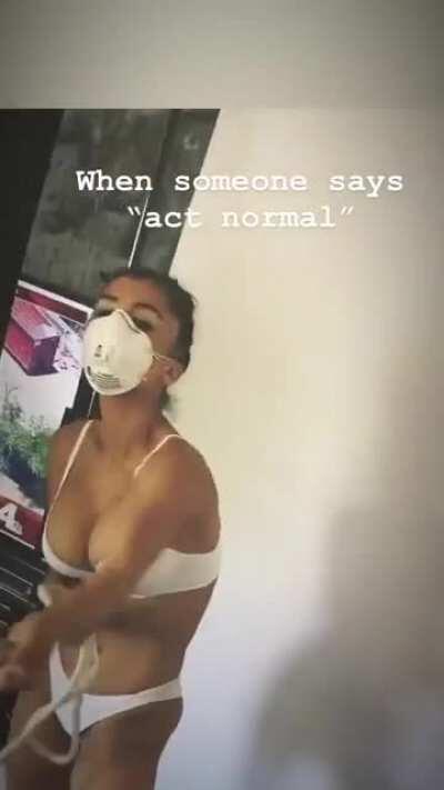 I don't know what she thought when she did this