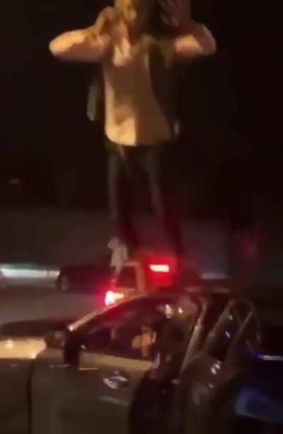 HMC while I Jump off of this car