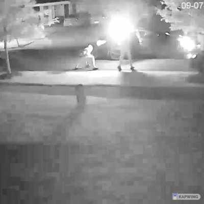 [Not Chicago] Some dudes in North Carolina dumping 150 rounds into an alleged opp's house