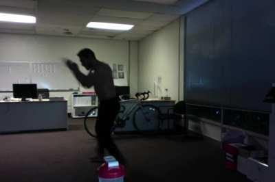 Kickboxing technique still trash but screw it