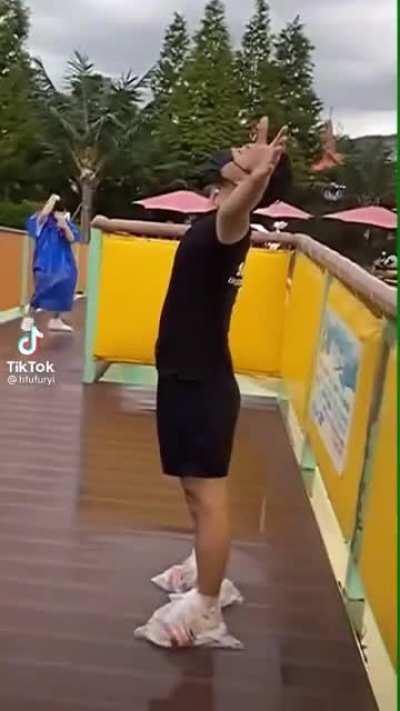 I don't think he was expecting to hit that hard!