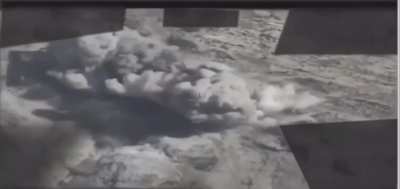 Saudi forces target and destroy a rocket launcher vehicle Operated by the Houthis in Yemen-Saada (date unknown)