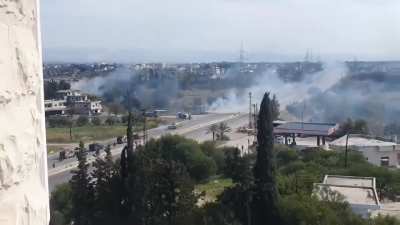 Clash between Syrian Government forces and pro-Assad militia in Latakia Governorate
