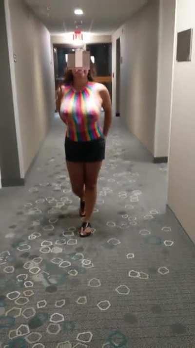 Busty Asian Heading To Room #69