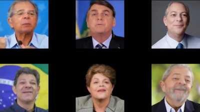 Coral de políticos bugados cantando Baka Mitai
