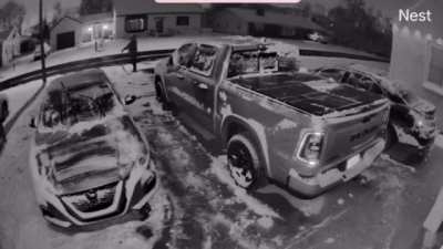 The perhaps predictable consequences of shoveling your driveway at 4-AM in the morning.